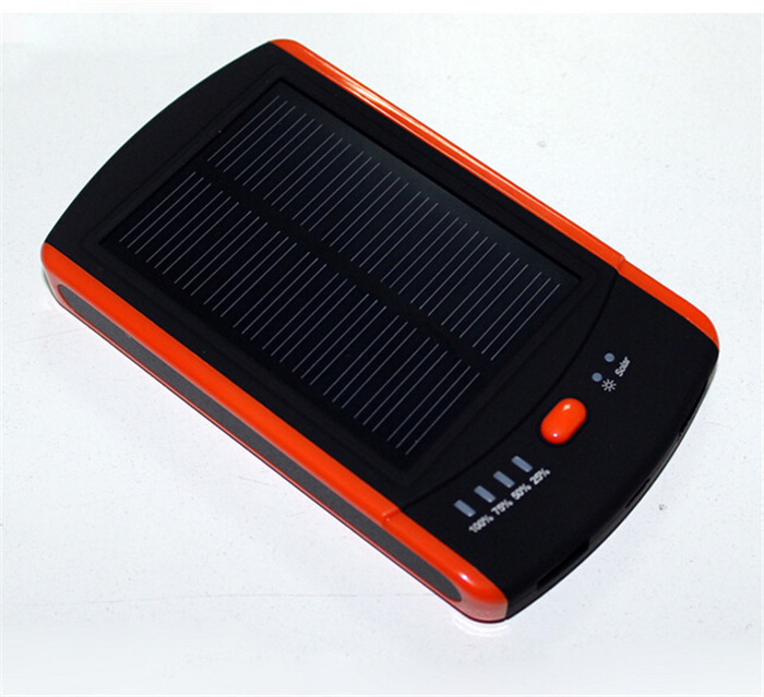 Solar charger Solar Power Bank 6000MAH Portable Solar Battery Middle ...