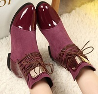 Womens Genuine Leather Shoes Flat Ankle Boots Fashion Metal Decoration Motorcycle Boots Female Fashion Shoes Free Shipping