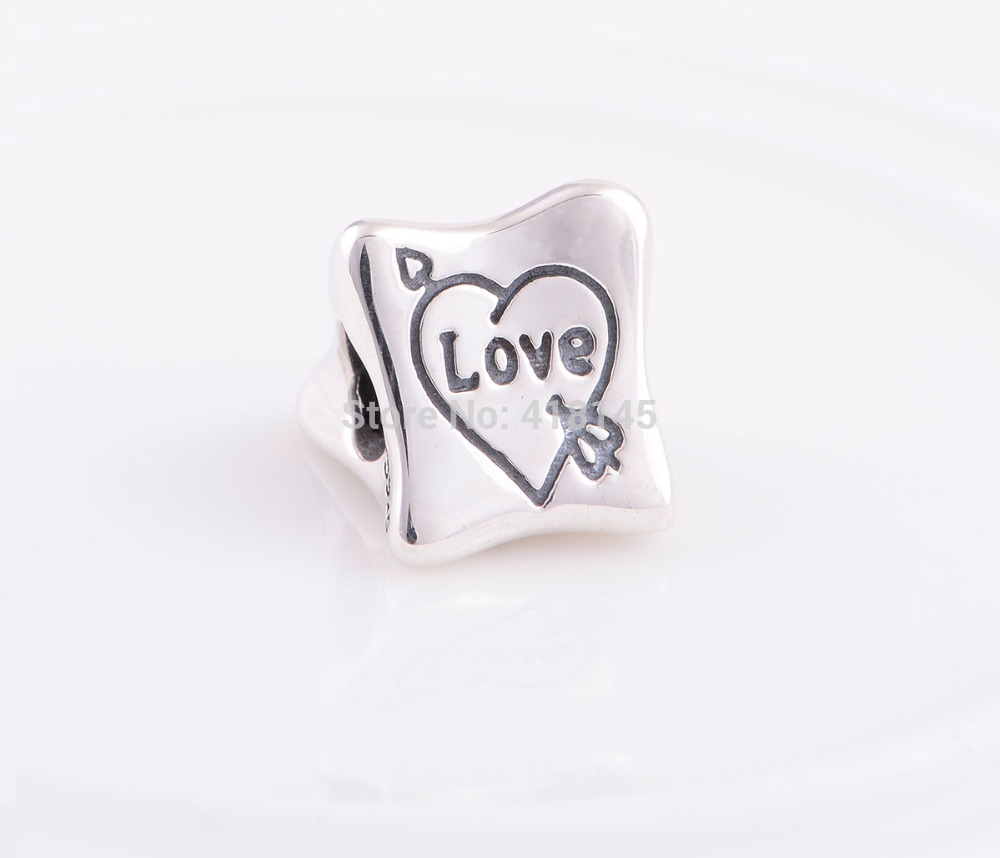 925 Sterling Silver Love Family Marriage Bead Charm European Style For Charm Bracelet YZ256