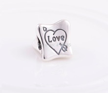 925 Sterling Silver Love Family Marriage Bead Charm,European Style,For Charm Bracelet YZ256