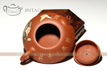Albizzia Teapot Chinese Kungfu tea sets Yixing purple clay ZISHA Teapot handmade drinkware 340ml