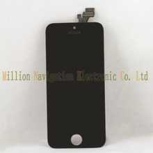 Free Shipping A quality 5G Mobile Phone Parts For phone 5 5G LCD black color  With Touch Screen Assembly