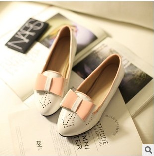 2014 spring autumn new vintage carving bowknot flat shoes loafers sapatilhas femininos mocassin a370