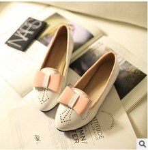 2014 spring autumn new vintage carving bowknot flat shoes loafers sapatilhas femininos mocassin a370