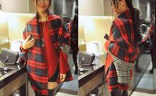 NEW Fashion Women Autum Winter Neck Warm Plaid Long Scarf Wrap Stole Plaid Scottish Reversible Wear
