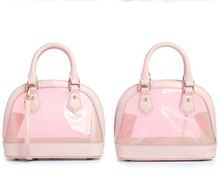 OCHIRLY FIVE PLUS Ladies transparent jelly design PU tote