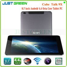 9.7” Retina Screen Cube U65GT Talk9X 2GB RAM 16GB ROM MT8392  8MP Camera Android 4.4 3G Phone Call Tablet PC Octa Core 10000MAH