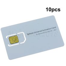 Hot Selling Wholesale 10pcs/lot Universal Activate Activation SIM Card for iPhone Apple 2G/3G/3GS/4 Promotion
