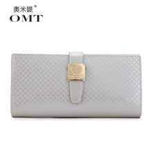 The new spring and summer 2014 MS long wallet and fashion high-end lozenge Velcro Wallet Leather Hand Bag