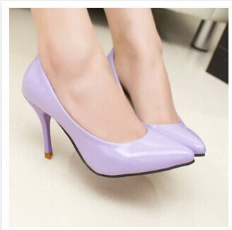 Your stars with models from Korea nightclubs new candy colored high heels shoes with thin pointed