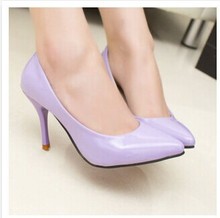 Your stars with models from Korea nightclubs new candy-colored high heels shoes with thin pointed shoes trade