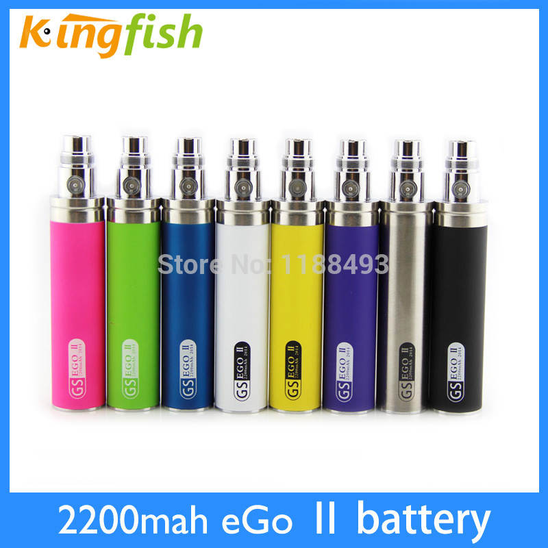 Colorful 2200mah eGo battery Ego II week e cigarette battery for ce4 ce5 mt3 atomizer ego