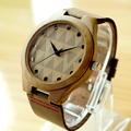 men s women s japanese miyota 2035 movement wristwatches genuine leather bamboo wooden watches with gift