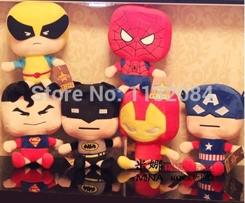 Мстители, В версии человек - паук, Супермен, Халк, Плюшевые игрушки, Куклы, Детская подарок на день рождения