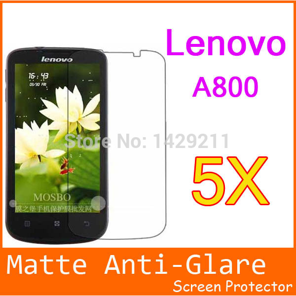 5pcs lot Mobile Phone Lenovo a800 Screen Protector Free Shipping Matte matt Screen Protector LCD Film