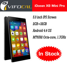 New Iocean X8 Mini pro Smart Mobile Phone MTK6592 Octa Core 5.0” IPS Screen Android 4.4 OS 2GB 32GB 8MP GPS 1280*720 Dual SIM