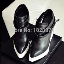Free shipping 2014brand  fashion ankle boots shoes for women wedges boots women’s high-heeled platform martin motorcycle boots