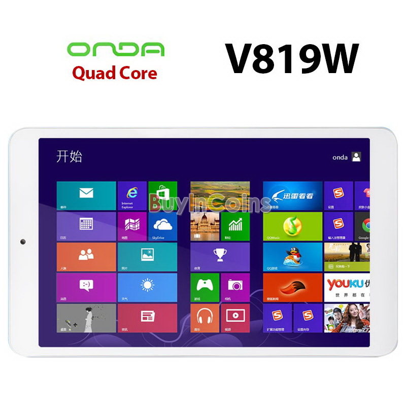 8 0 Onda V819W Quad Core Windows 8 1 Tablet PC 16GB ROM 5MP Rear IPS