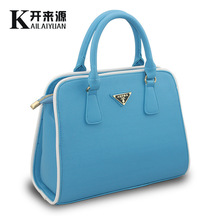 high quality  lady luxurious pu handbag lady party bag with 2 shoulders good leather bag lady gift party mix color