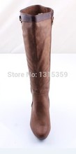 Free shipping autumn and winter high heeled shoes to help women boots high end single ladies
