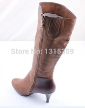 Free shipping autumn and winter high heeled shoes to help women boots high end single ladies