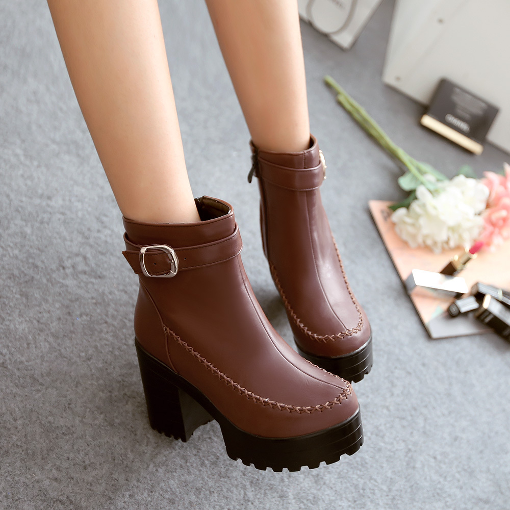 FREE SHIPPING women Boots female spring and autumn 2014 fashion women s martin boots flat vintage