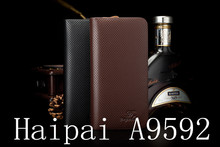 Luxury Lychee PU leather Filp Wallet Style Case Cover For Haipai A9592 Octa Core MTK6592 5