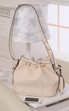high quality lady fashion pu bag girl joker bag with cloth huge space bucket bag lady