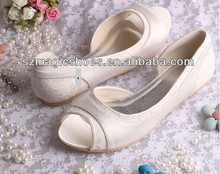 MAGIC BRIDE Lace and Satin Special Shoes Women Office Shoes Party Wedding Flats Dance Shoes Free