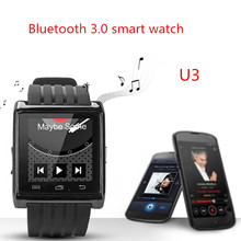 Smart Bluetooth 3 0 Watch U3 Smartphone Sports Wristwatches Touch Screen with Remote Camera For iPhone