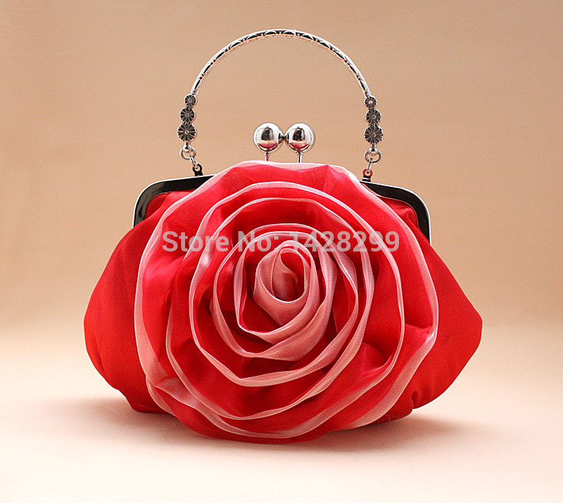 HYSON SHOP Luxury Flower Evening Bag Clutch Purses Women Fashion Soft Case Party Handbags Wedding Bag