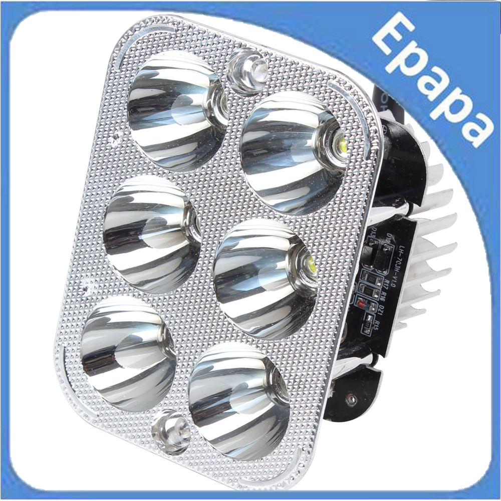 Купить Фара 6 белый свет Светодиодные мотоциклов 12v 18w привело фары ...