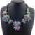 2014 New Fashion Jewelry Necklace For Women Rianbow Color Resin Stone flower Statement Necklace Charm Alex Necklaces & Pendants