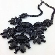 New Unique Necklaces Pendants Black Thick Clavicle Chain Jewelry Statement Necklaces Ladies Dress Special 2015 Return