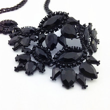 New Unique Necklaces Pendants Black Thick Clavicle Chain Jewelry Statement Necklaces Ladies Dress Special 2015 Return
