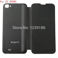 Original Zopo C2 High Quality Leather Flip Cover Case For Zopo zp980 MTK6592 Octa core Android