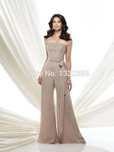 2014 New Design Fashion Women s Party Wide Legs Pants Evening Dress Dinner Jumpsuits