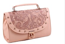 lady high quality lacematerial  handbag lady hand made  diner bag lady elegant princess bag