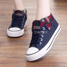 3 style High quality 2014 New autumn winter women platform sneakers students Coverse casual sneakers Running