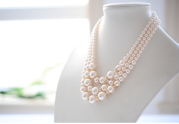 Pearl jewelry bib necklace korean fashion necklaces for women 2014 collier collar sautoir joyeria jewellery bijuterias