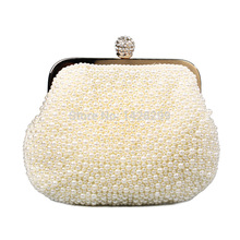 HYSON SHOP Luxury Beading Evening Bag Clutch Purses Women Fashion Soft Case Party Handbags Wedding Bag