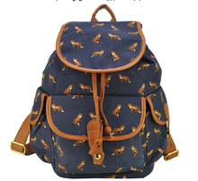 Canvas Women Bag Swallow Printing Backpack For Girl School Bags Women Backpacks Tide Satchel Mochila 