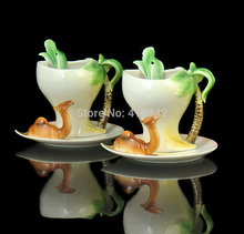 Lovely  llama Porcelain Tea/Coffee Set 2Cup/2Saucer/2Spoon