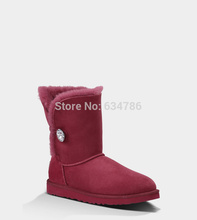 Women boots 2014 new winter boots Sheepskin warm and comfortable non slip snow boots flats fashion