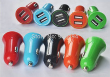 USB Dual Port Car Charger Chargers with 3 1A 5v for iPad iphone5 iPhone 5 5S