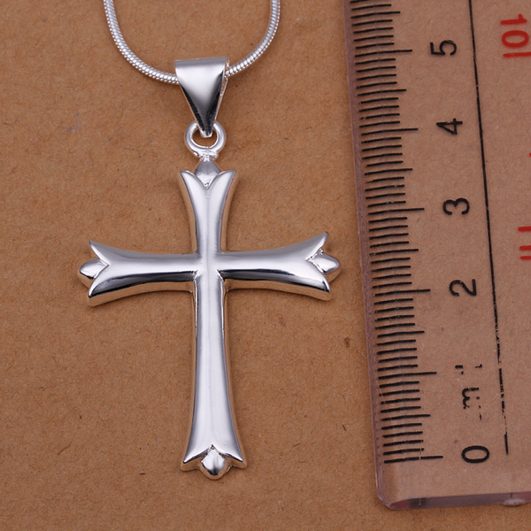 2015 new arrived Men s jewelry 925 sterling silver cute cross pendant necklace accessories jewelry for