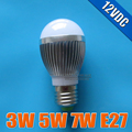 LED lamp DC 12V 3W 5W 7W use for Solar kits, LED light white/warm 12VDC work for small solar home power system