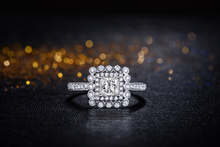 ZOCAI 2014 New Arrival STARRY SKY Series 100 natural diamond ring 0 57 ct certified diamond