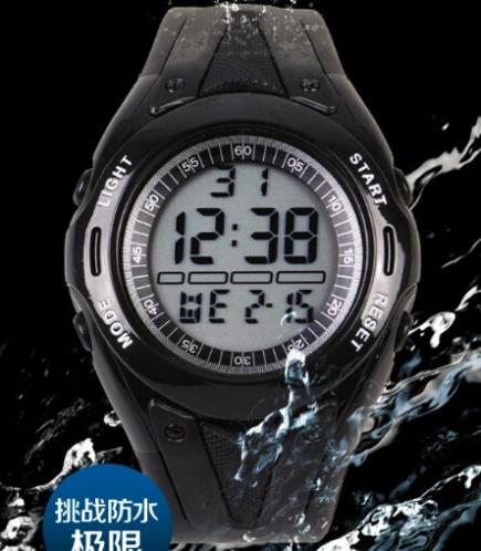 2014 new 50m waterproof dive men sports watches LED electronic designer multifunctional back swimming jewelry outside
