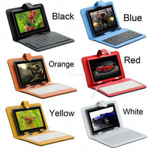 New Hot Universal keyboard for 8 inch tablet PU leather with micro usb keyboard Stand flip